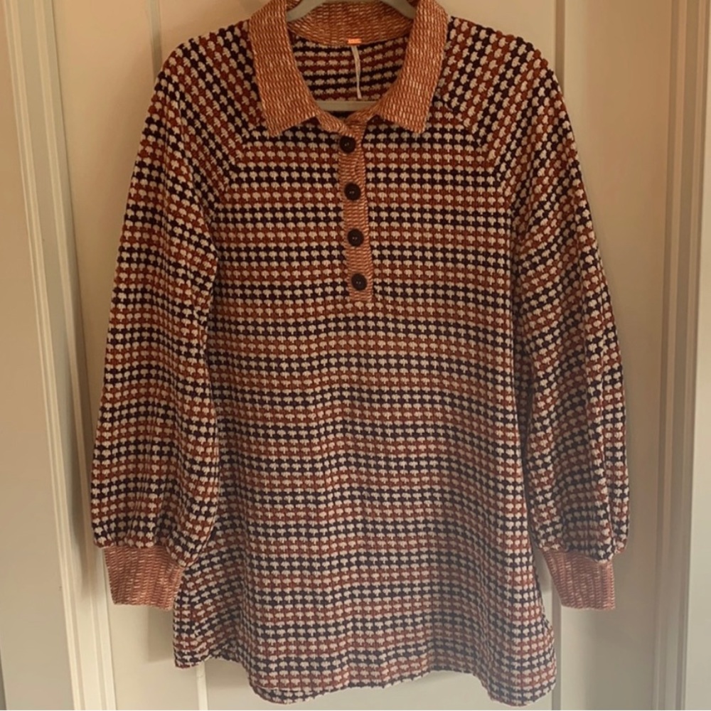 Free people retro mini dress / tunic / top